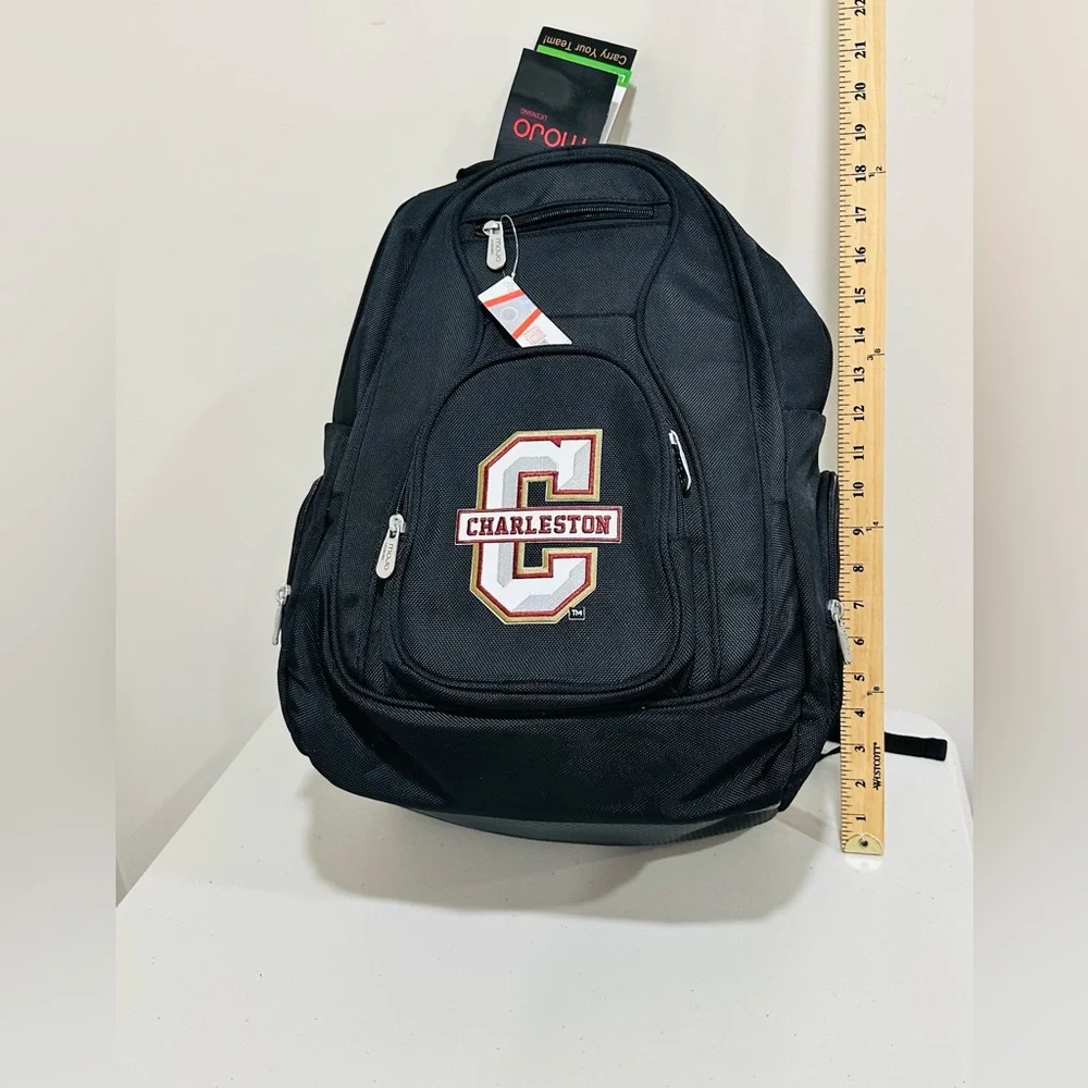College of Charleston Cougars Mojo Licensing Black‎ Backpack Laptop Bag